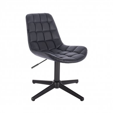 Beauty salons and beauticians stool HR590CROSS, black eco-leather