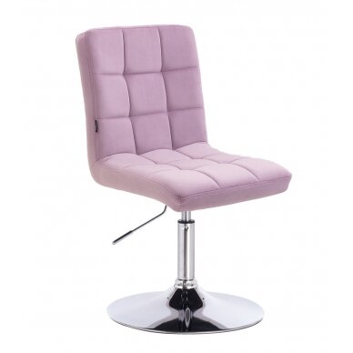 Professional beauty salon chair with stable base HR7009N lilac velor