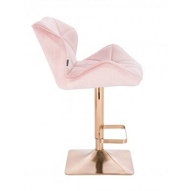 Professional make-up chair for beauty salons HR111KW, pink vellum 2