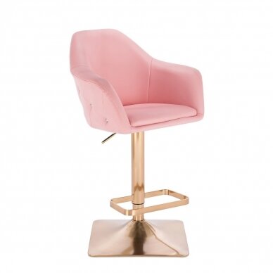 Profesionali makiažo kėdė grožio salonams HC547KW, rožinė eko oda