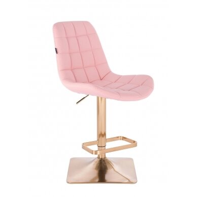 Profesionali makiažo kėdė grožio salonams  HR590KW, rožinė eko oda