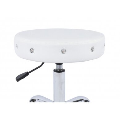 Professional masters chair for beauticians HC1102CK, white eco-leather 2