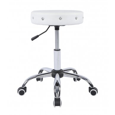 Professional masters chair for beauticians HC1102CK, white eco-leather 3