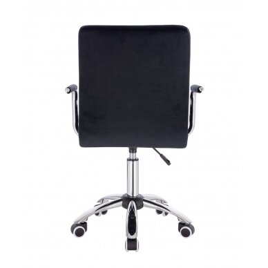 Professional beauty salons and beauticians stool HC1015KP, black velor 3