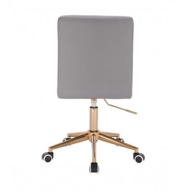 Professional beauty salons and beauticians stool HC1015CK, grey eco-leather 3