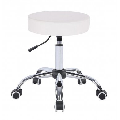 Professional masters chair for beauticians HC1102K, white eco-leather