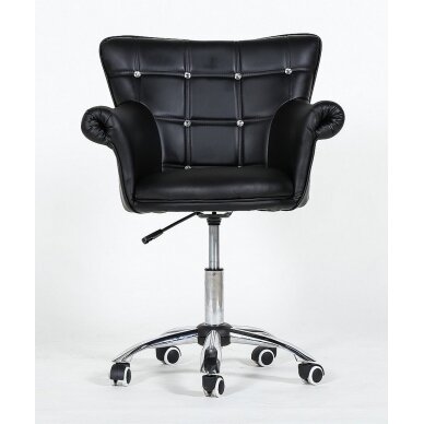 Beauty salon chair with wheels HC804CK, black 1