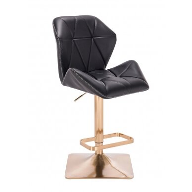 Chair for make-up specialists HR212KW ZIC-ZAC, black eco leather