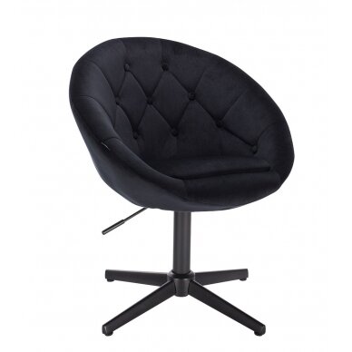 Beauty salons and beauticians stool HC8516ROSS, black eco leather