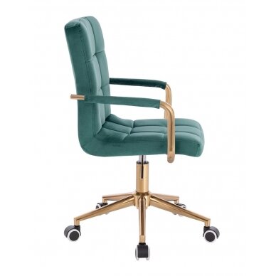 Professional beauty salons and beauticians stool HC1015KPK, green velor 2