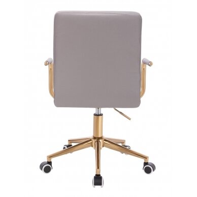 Professional beauty salons and beauticians stool HC1015KP, grey eco-leather 1