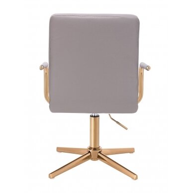 Beauty salons and beauticians stool HC1015PCROSS, grey eco-leather 1