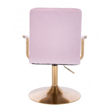 Beauty salons and beauticians stool HC1015NP, lilac velor 3