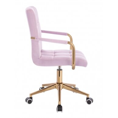 Professional beauty salons and beauticians stool HC1015KP, lilac velor 3