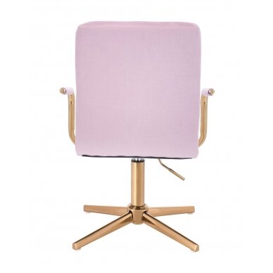 Beauty salons and beauticians stool HC1015PCROSS, lilac velor 3