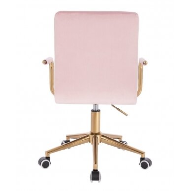 Professional beauty salons and beauticians stool HC1015KP, pink velor 3