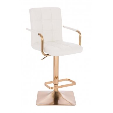 Professional make-up chair for beauty salons HC1015WP, white color