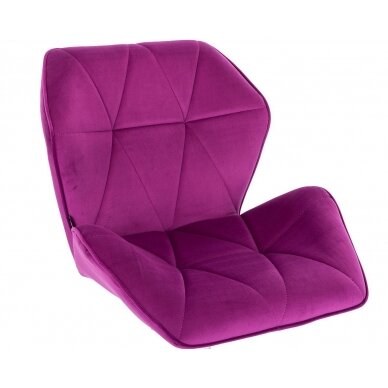 Beauty salons and beauticians stool HR212K, fuchsia velor 1