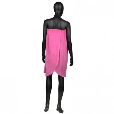 Large terry towel for the body No. 10, pink color  2