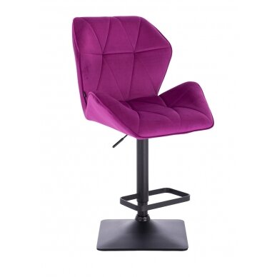 Professional make-up chair for beauty salons HR212KW, fuchsia velor