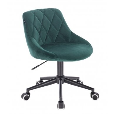 Professional beauty salons and beauticians stool HR1054K, green velor