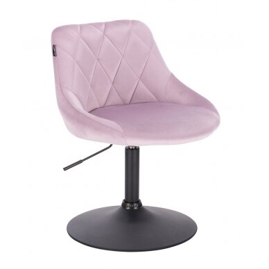 Professional beauty salons and beauticians stool HR1054N, lilac velor