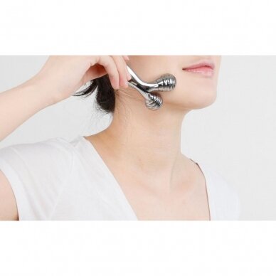 3D face roller-massager, silver color 5