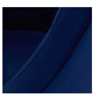 4Rico grožio salono kėdė stabiliu pagrindu QS-BL14G, mėlynas aksomas 6