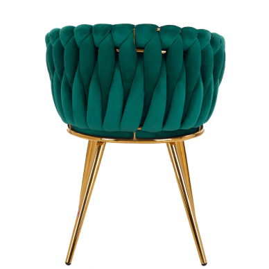 4Rico beauty salon waiting chair QS-GW06G, green velvet 3