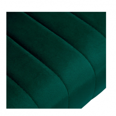 4Rico grožio salono kėdė su ratukais QS-OF212G, žalias aksomas 4