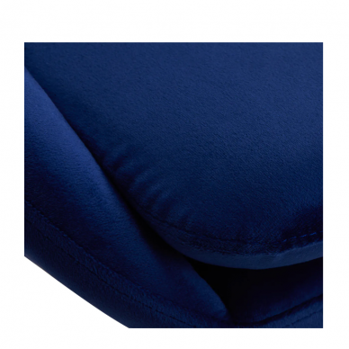 4Rico grožio salono kėdė su ratukais QS-MF18G, mėlynas aksomas 4