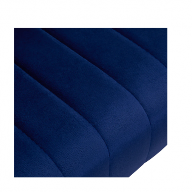 4Rico grožio salono kėdė su ratukais QS-OF212G, mėlynas aksomas 4