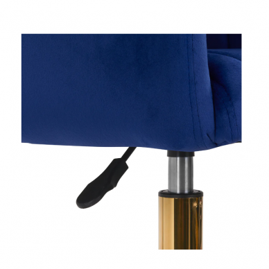 4Rico grožio salono kėdė su ratukais QS-OF212G, mėlynas aksomas 6