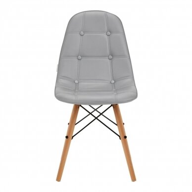 4Rico Scandinavian office and waiting room chair QS-185, gray color 2