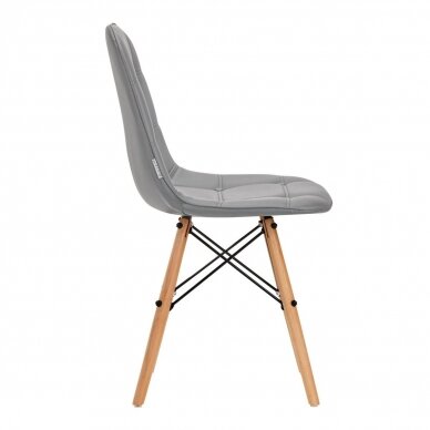 4Rico Scandinavian office and waiting room chair QS-185, gray color 1