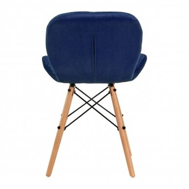 4Rico Scandinavian office and waiting room chair QS-186, blue velvet 3