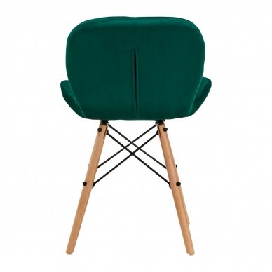 4Rico Scandinavian office and waiting room chair QS-186, green velvet 2