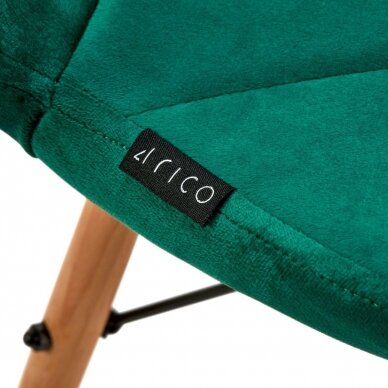 4Rico Scandinavian office and waiting room chair QS-186, green velvet 7