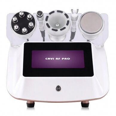 CAVI PRO RF professional 5 in 1 vacuum, radio frequency (RF) and cavitation (40K) machine for face and body treatments