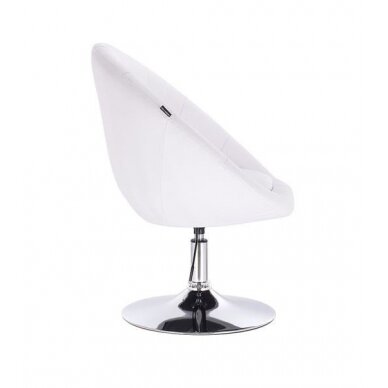 Beauty salons and beauticians stool HC8516, white eco-leather 2