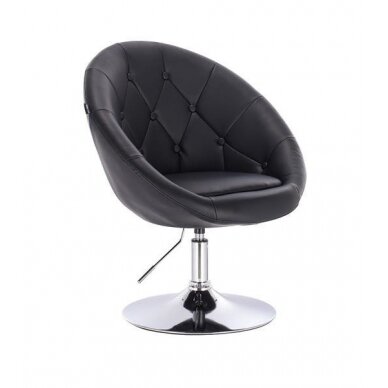 Beauty salons and beauticians stool HC8516, black eco-leather