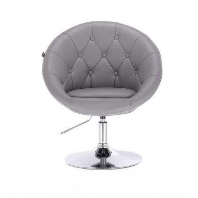 Beauty salons and beauticians stool HC8516, gray eco-leather 1