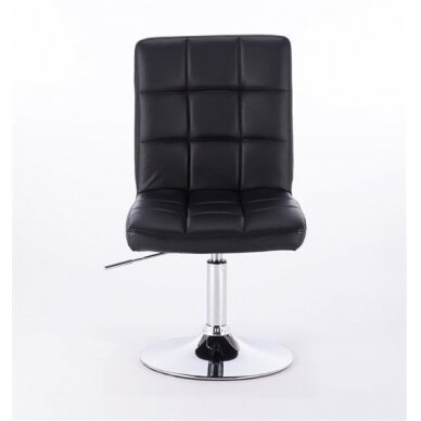 Beauty salons and beauticians stool with stable round base HC1015N, black eco leather 1