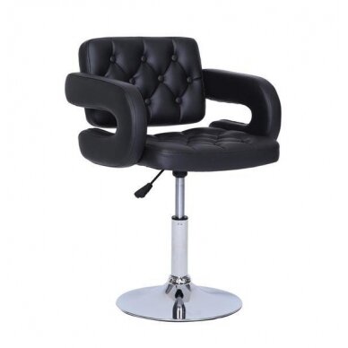 Beauty salons and beauticians stool HC8403N black eco leather