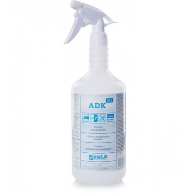 ADK-611 biocidinis paviršių dezinfekantas grožio salonams, 1 Ltr