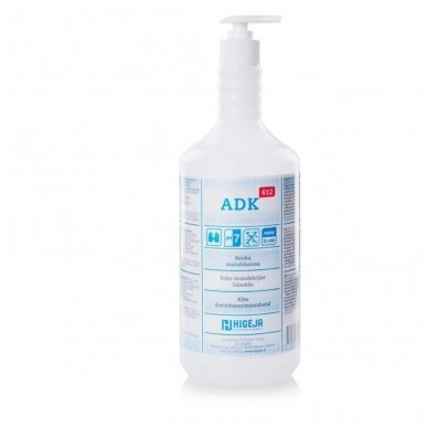 ADK-612 biocidinis rankų dezinfekantas grožio salonams, 1 Ltr