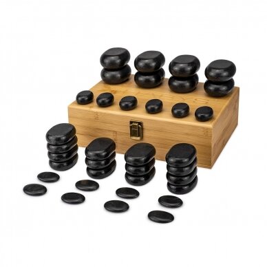 Professional set of stones for hot massage, 36 pcs.