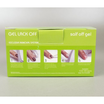 Aluminum foil for removing gel polish, 100 pcs. 1