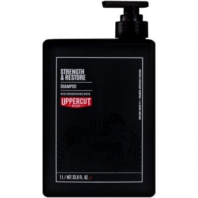 UPPERCUT DELUXE strengthening and restoring hair shampoo for men, 1000 ml