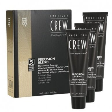 AMERICAN CREW BLEND LIGHT hair dye for men  (№7-8) 3*40 ml